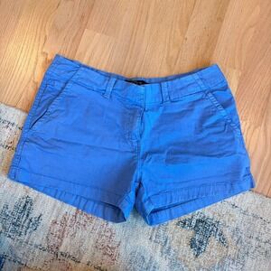 Cuffy's Women's Summer Blue Chino Shorts Size 10 Mid-Rise Preppy Classic Modern